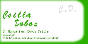 csilla dobos business card